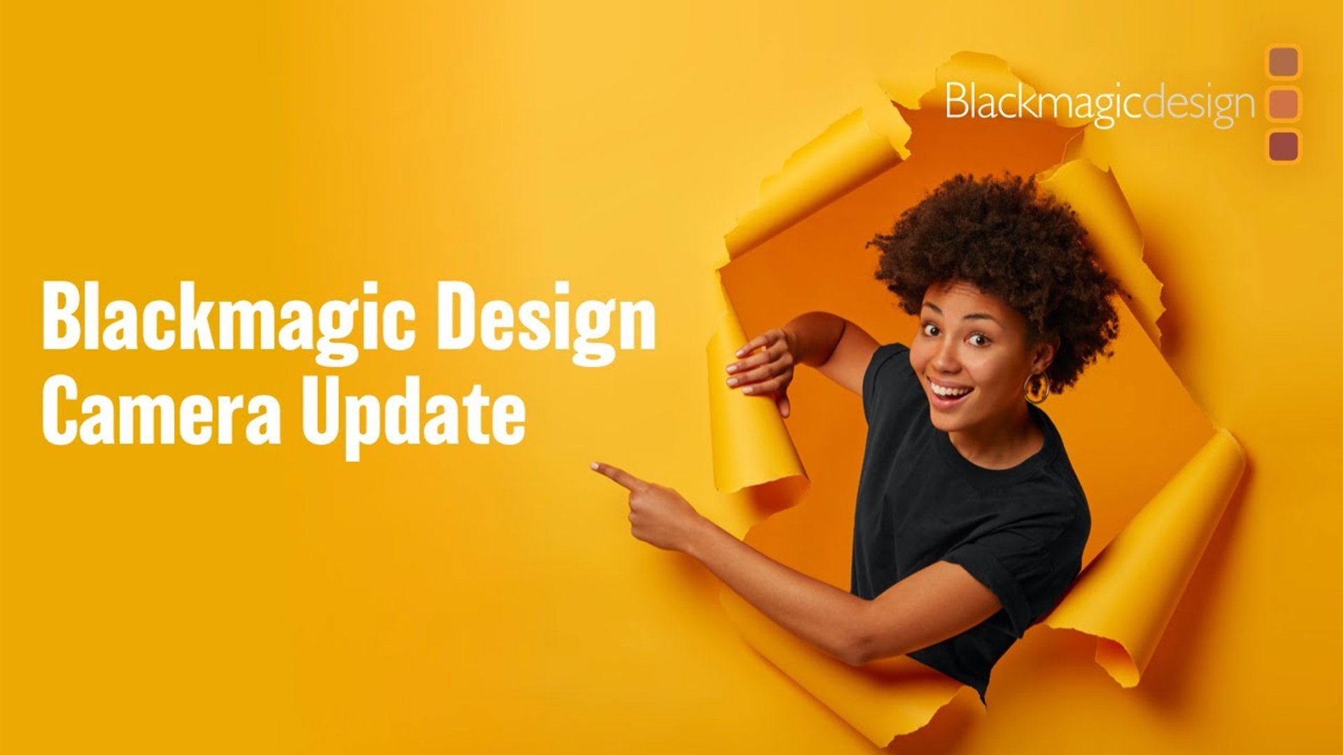 Stand by for an announcement from Blackmagic Design